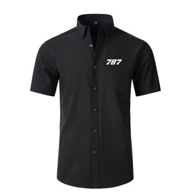 Boeing 787 Flat Text Short & Long Sleeve Shirts