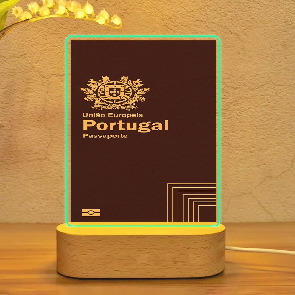 Portugal Passport Lamp - view 2
