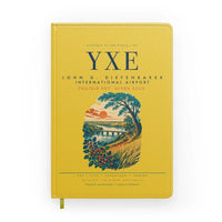 Thumbnail for Saskatoon John G. Diefenbaker International Airport (YXE) design on yellow notebook