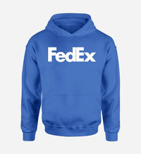 Thumbnail for FedEx logo printed on blue hoodie