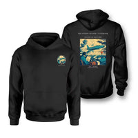 Thumbnail for VINTAGE G4393 - The Storm Chaser's Notebook - Double-Side Hoodie design on black double side