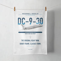 Thumbnail for McDonnell Douglas DC-9-30 design on white towel