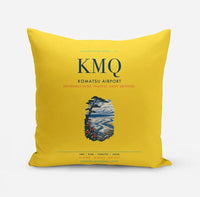 Thumbnail for Komatsu Airport (KMQ) design on yellow pillow