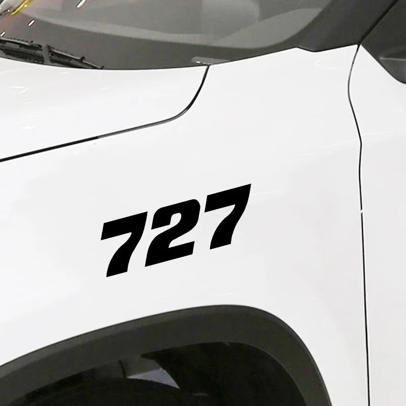 Boeing 727 Car Sticker - view 2
