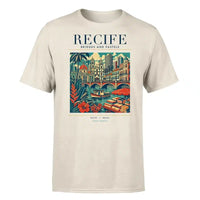 Thumbnail for RECIFE - Poster - Premium T-Shirt - Beige
