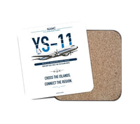 Thumbnail for NAMC YS-11A design on white 1 piece coaster