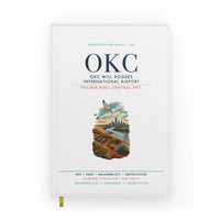 Thumbnail for OKC Will Rogers International Airport (OKC) design on white notebook