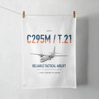Thumbnail for Airbus C295M T.21 design on white towel