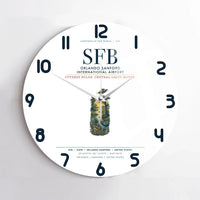 Thumbnail for Orlando Sanford International Airport (SFB) design on white no frame wall clock
