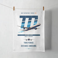 Thumbnail for Boeing 777-300ER design on white towel