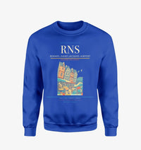 Thumbnail for Rennes–Saint-Jacques Airport (RNS) design on blue sweatshirt