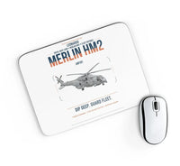 Thumbnail for Leonardo AW101 Merlin HM2 design on white rectangle mouse pad
