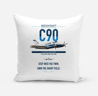 Thumbnail for Beechcraft King Air C90 design on white pillow