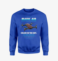 Thumbnail for DJI Mavic Air design on blue sweatshirt