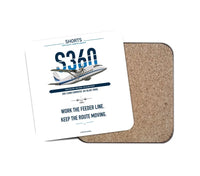 Thumbnail for Shorts 360-300 design on white 1 piece coaster