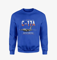 Thumbnail for C-17A Globemaster III design on blue sweatshirt