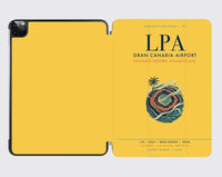 Thumbnail for Gran Canaria Airport (LPA) design on yellow ipad tablet case