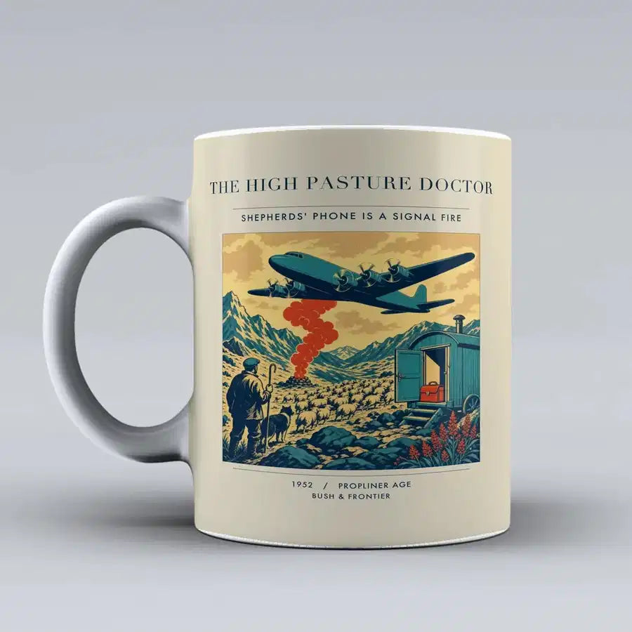 VINTAGE G4348 - The High Pasture Doctor - Ceramic Mug design on beige