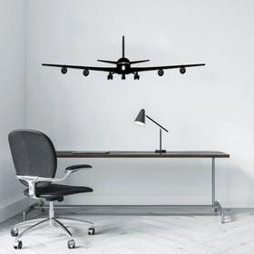 Boeing 707 Silhouette Wall Metal Signs