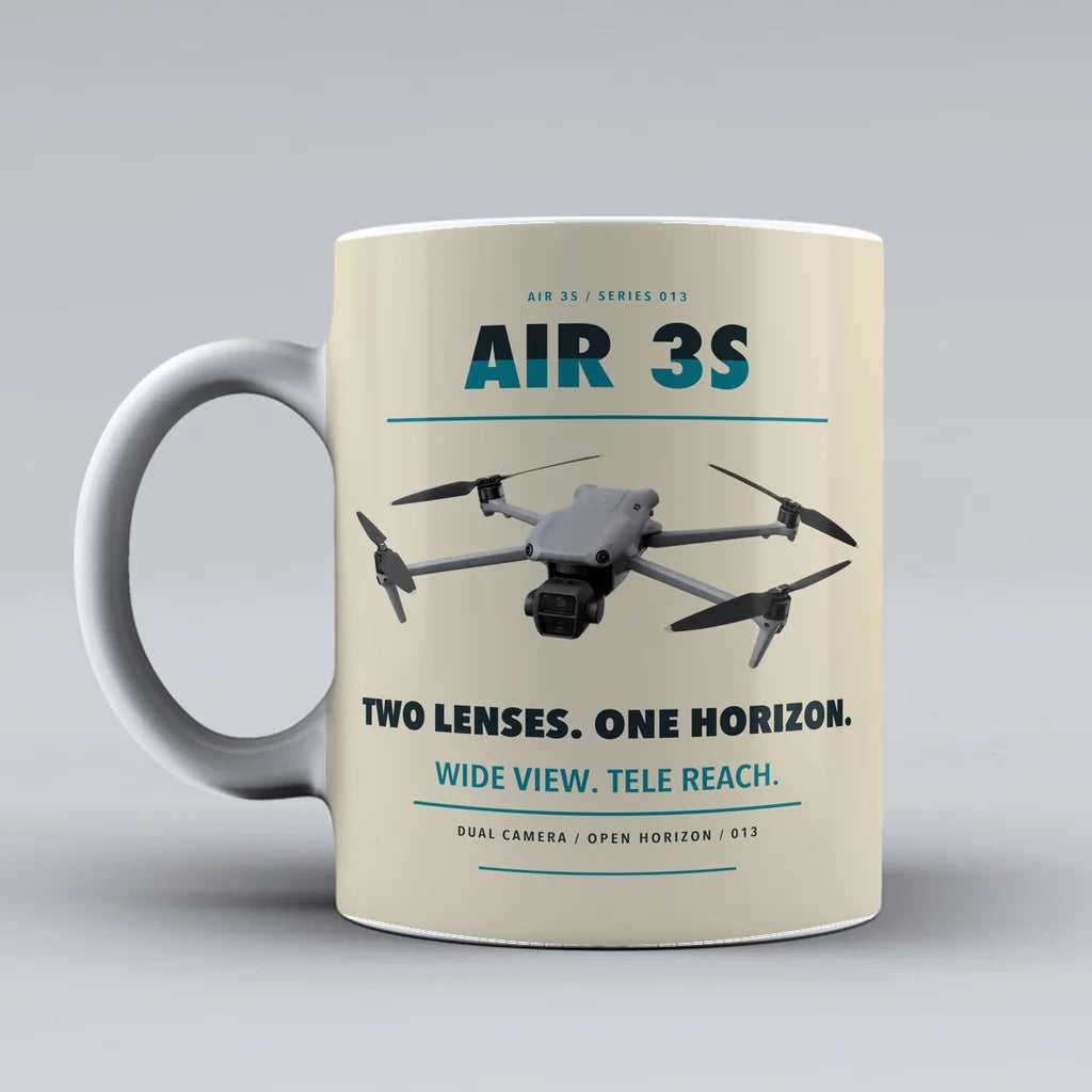 Air 3S Mug design on beige dji