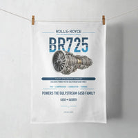 Thumbnail for BR725 design on white towel