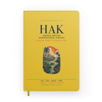 Thumbnail for Haikou Meilan International Airport (HAK) design on yellow notebook