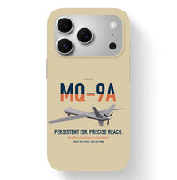 Thumbnail for MQ-9A Reaper design on beige magsafe iphone case, for iPhone 17 Pro