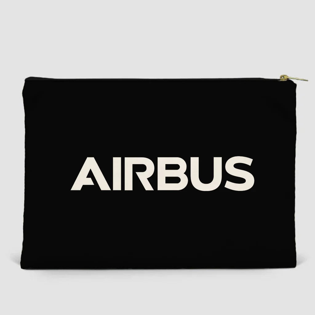 Airbus & Text Zipper Pouch - view 2