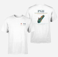 Thumbnail for Phnom Penh International Airport (PNH) design printed on white double-side t-shirt