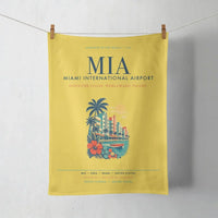 Thumbnail for Miami International Airport (MIA) design on yellow towel