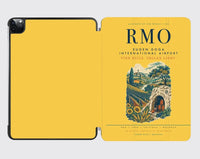 Thumbnail for Chisinau Eugen Doga International Airport (RMO) design on yellow ipad tablet case