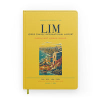 Thumbnail for Lima Jorge Chavez International Airport (LIM) design on yellow notebook