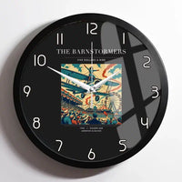 Thumbnail for VINTAGE G4017 - The Barnstormers - Designed Wall Clocks design on black framed