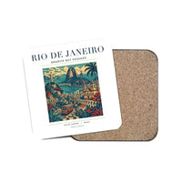 Thumbnail for RIO DE JANEIRO - Poster - Coaster - White