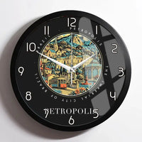 Thumbnail for PETROPOLIS - Badge - Wall Clock Framed - Black