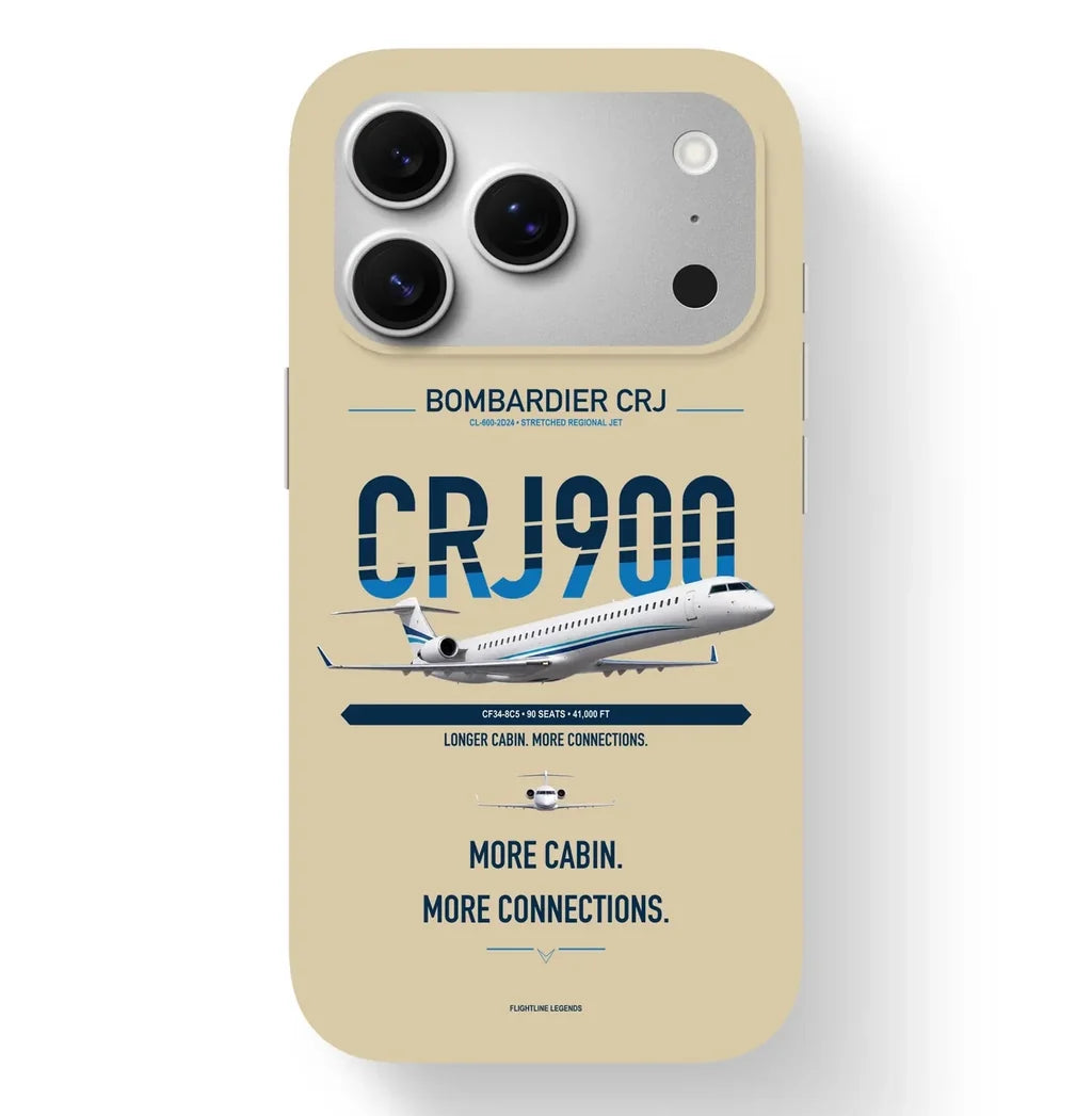 CRJ900 Case design on beige iphone case