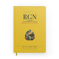 Thumbnail for Yangon International Airport (RGN) design on yellow notebook