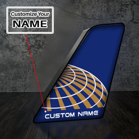 Continental Airlines Led Aircraft Tail & 3D Lamp