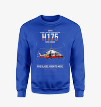 Thumbnail for Airbus H175 design on blue sweatshirt