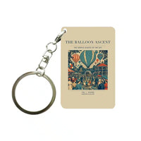 Thumbnail for VINTAGE G4011 - The Balloon Ascent - Designed Key Chain design on beige