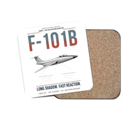 Thumbnail for F-101B Voodoo design on white 1 piece coaster