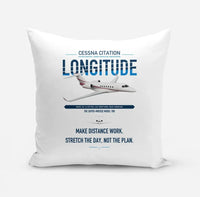 Thumbnail for Cessna Citation Longitude design on white pillow