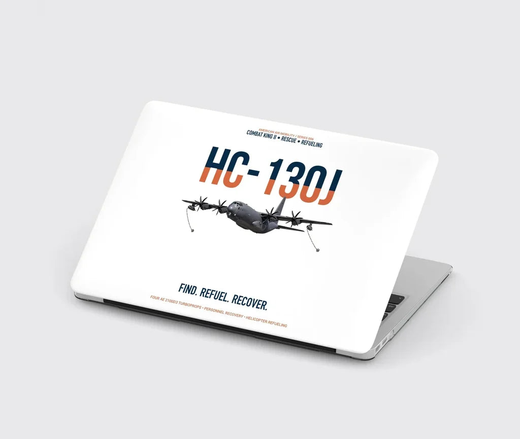 HC-130J COMBAT KING II design on white MacBook case