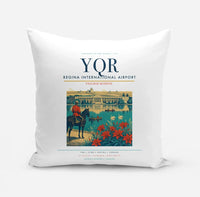 Thumbnail for Regina International Airport (YQR) design on white pillow