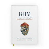 Thumbnail for Birmingham-Shuttlesworth International Airport (BHM) design on white notebook