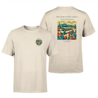Thumbnail for VINTAGE G4372 - The Tram To The Tarmac - Double-Side T-Shirt design on beige double side t shirt