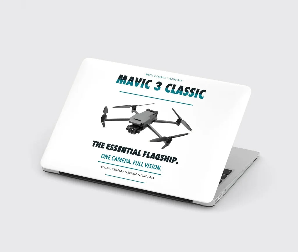 DJI Mavic 3 Classic design on white MacBook case