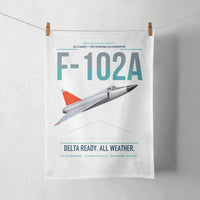 Thumbnail for F-102A Delta Dagger design on white towel