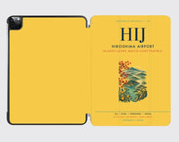 Thumbnail for Hiroshima Airport (HIJ) design on yellow ipad tablet case