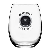 Thumbnail for Customisable Thrust We Trust Drinking Glass - view 2